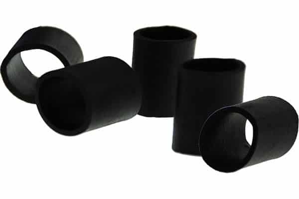 Rubber Bands Black 1.063″ Flat Length Width 0.645″ to 0.740
