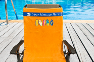 PromoStretch Chair Band for towels on beach chairs