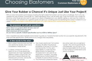 Our elastomer guide helps you quickly identify common rubber compound traits and characteristics .
