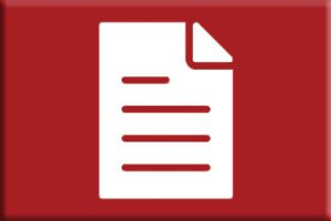 Document page icon - red