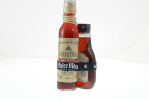 Dulce vida bottles wrapped in promostretch rubber band