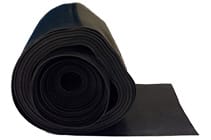 Roll of black neoprene sheet