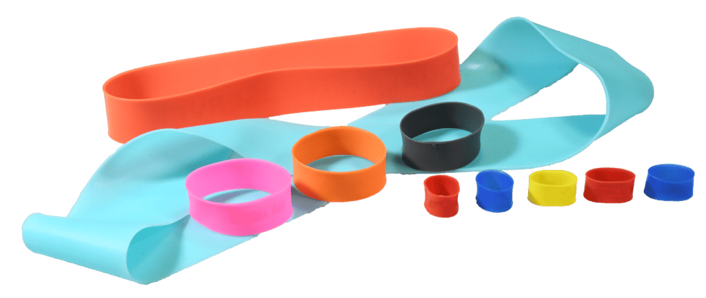 Unprinted Silicone Bands - Aero Rubber Company®, Inc.