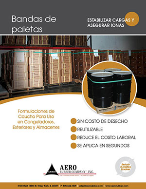 Bandas de paletas by Aero Rubber Company, Inc. Pallet Bands