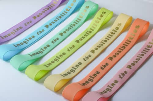 multiple color promostretch bands "imagine the possibilities"