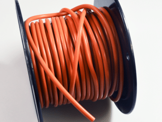 Orange silicone tube reel