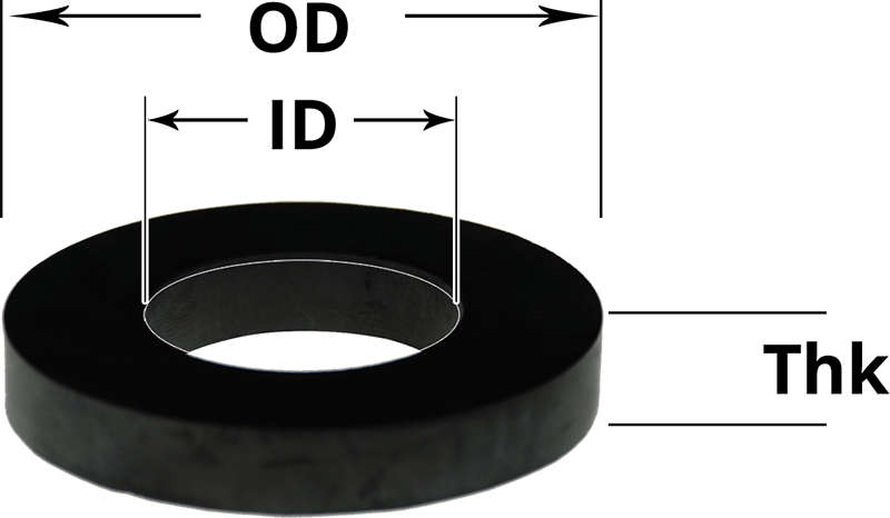 Rubber Washer Dimensions