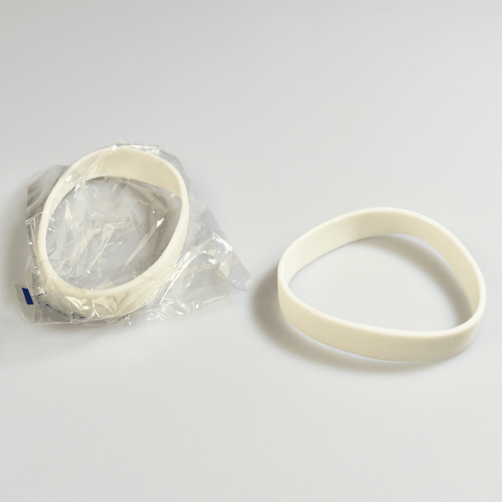 white wristbands, individually wrapped
